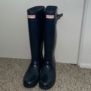 Hunter Boots Navy Blue Size 10